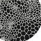 Homeroots 8' Black And Ivory Round Geometric Washable Indoor Outdoor Area Rug 595057 - alternate 4
