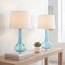 Jonathan Y Bette 28.5" Glass Teardrop LED Table Lamp, Aqua, 2PK JYL1079B-SET2 - alternate 4