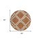 Homeroots 8' Brown And Ivory Round Geometric Washable Indoor Outdoor Area Rug 593782 - alternate 3