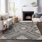 Homeroots 8' X 10' Gray Charcoal And Pink Tribal Washable Indoor Outdoor Area Rug 598127 - alternate 5