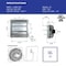 Iliving Silver 772 CFM 12 in. Electric Powered Gable Mount Shutter Fan/Vent ILG8SF12VC - alternate 6