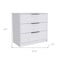 Homeroots 28" White Three Drawer Dresser 544002 - alternate 5