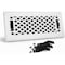 Sierra Grates 4 in. H X 14 in. W Powder Coat Steel, White Floor Register LAT414-WHT - alternate 1