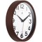 Infinity Instruments Metro Wall Clock, Brown, 9in 14220DB1-3364 - alternate 5