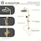 Kingston Brass Wall Mount Rain Drop Shower System with Hand Shower, Polished Chrome KSG2391D - alternate 3
