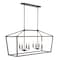 Jonathan Y Oria 46" 8-Light Iron Farmhouse Industrial Lantern LED Pendant, Oil Rubbed Bronze/Faux Wood JYL1324A - alternate 6