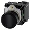 Siemens Pushbutton, 22 mm, round, plastic, black, pushbutton, flat 3SU1100-0AB10-3BA0-ZY12 - alternate 1