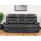 Homeroots 89" Gray Faux Leather USB Sofa With Black Legs 366316 - alternate 5