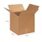 Zoro Select 13 in x 13 in x 13 in Shipping Box, Kraft, Corrugate, Single Wall, 32 ECT 11A705 - alternate 2