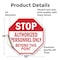 Signmission Stop Authorized Personnel Only Beyo, 10 Inch X 10 Inch, Vinyl Decal OC-D-10-179 - alternate 3