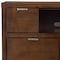 Homeroots 45in Brown Select Solids and Veneer Open shelving TV Stand 404269 - alternate 3