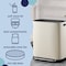 Happimess Beni Kitchen Trash/Recycling 16-Gallon Double-Bucket Step Trash Can w/ Odor Filter, Limestone Beige HPM1014D - alternate 6