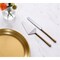 Homeroots Hammered Gold Stainless Steel Two Piece Hand Forged Cake Knife 576816 - alternate 5