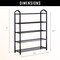 Edendirect 31 in. H 15-Pair Shoe Rack with adjustable shelf heights to accommodate various shoe sizes IR-24083105B - alternate 5