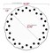 Smarty Had A Party 10.25" White with Black Dots Round Blossom Disposable Plastic Dinner Plates (120 Plates), 120PK 980-B-CASE - alternate 7