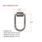 Mytee Products 1/2 in Heavy Duty Weld-On Extended Forged D Ring w/ Brackets 3333 lbs WLL, 12PK D-Ring12-W-Extx12 - alternate 6