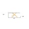 Homeroots 63" Clear And Gold Rectangular Glass And Stainless Steel Dining Table 487370 - alternate 3