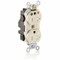 Leviton Straight Blade Receptacle, 5-20R, 20 A, 125V AC, Flush Mount, Isolated Ground MT830-IGT - alternate 1
