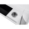 Homeroots 130" White Top Grain Leather Reclining Metal USB Sofa 720398 - alternate 6