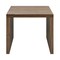 Homeroots 20" Walnut Wood Square Sled End Table 654012 - alternate 1