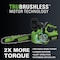 Greenworks 24V 12'' Brushless Chainsaw with 4.0 Ah Battery & Charger 2016602 - alternate 5