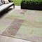 Homeroots 5' X 8' Blush And Mint Green Abstract Washable Indoor Outdoor Area Rug 612558 - alternate 1