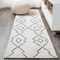 Jonathan Y Alia Moroccan Beni Souk Cream/Black 2 ft. x 8 ft. Runner Rug MOH202A-28 - alternate 1