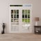 Vdomdoors Front Exterior Prehung Metal-Plastic Double Doors Clear Glass / MANUX 8151 White Silk / Office Comm MANUX8151DEXD-WS-W72xH80+16-RH-I - alternate 2