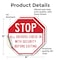 Signmission Stop All Drivers Check in With Secu, 4 inch X 4 inch, Vinyl Decal, 2PK OC-D-2PACK-4-242 - alternate 4