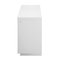 Homeroots 76" White Ribbed Wood Electric Storage Cabinet Fireplace With LED And Speaker 643644 - alternate 6