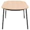 Leisuremod 70.9 in W, 29.5 in L, Manufactured Wood/Steel/Velvet, Natural Wood/Beige TT70-CNW18-BG - alternate 5