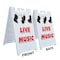 Signmission Live Music, A-Frame & 2 Decals Installed, Heavy-Duty Plastic Frame SBHD-D-2436-Live Music - alternate 3