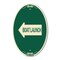 Signmission Boat Launch With Left Arrow, 12 Inch X 18 Inch Architectural Oval, Heavy Gauge Aluminum A-OV-G-1218-24406 - alternate 1