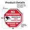 Signmission No Trespassing Protected by Video S, 18 inch X 18 inch, Vinyl Decal, 2PK OC-D-2PACK-18-92 - alternate 3