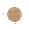 Homeroots 8' Salmon And Copper Round Abstract Washable Indoor Outdoor Area Rug 587646 - alternate 3