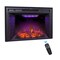 Edendirect 40-in W Black Wall mount LED Wall-mount Electric Fireplace with Remote Control Included ZR-EF36T - alternate 1