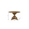 Homeroots 48" Oak Wood Cross Leg Base Round Top Dining Table 630367 - alternate 5