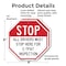 Signmission Stop All Drivers Must Stop Here For, 6 inch X 6 inch, Plastic Sign, 2PK OC-P-2PACK-6-243 - alternate 6