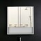 Homeroots 24" White Wood Floating Single Door Bathroom Vanity And Medicine Cabinet With Mirror 478205 - alternate 2