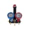 Malco Multi-Gas 2 Valve Manifold Kit- R22, R134A, R404A, R407C M2VKMG - alternate 1
