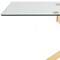 Homeroots 63" Clear And Gold Rectangular Glass And Stainless Steel Dining Table 487370 - alternate 4