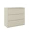 Hirsh 42" W 3 Drawer Lateral File Cabinet, Putty, A4/Legal/Letter 17643 - alternate 1