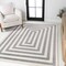 Jonathan Y Bandol Modern Classic Mitre Stripe Gray/Ivory 5 ft. x 8 ft. Area Rug MOH211E-5 - alternate 4