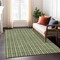 Homeroots 5' X 8' Olive Green And Ivory Striped Washable Indoor Outdoor Area Rug 595884 - alternate 7