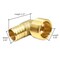 Thrifco Plumbing 1/2" x 1/2" Brass Elbow F1807 x MPT Lead Free - (PEX B) 7910132 - alternate 6