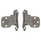 Brixwell Inset Face Mount Self Closing Cabinet Hinges For Kitchen, Home Hardware 3/8in Polished Chrome Pair BXB628297 - alternate 3