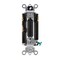 Leviton WallSwitch, 1/2hp, Rocker, 15A, LightAlmond 5685-2T - alternate 2