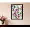 Homeroots Abstract Floral Black Framed Print Wall Art 529922 - alternate 3