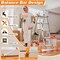 Wrightmaster 17 ft. Aluminum Multi-Position Ladder w/ Wheels and Stabilizer Bar, 330 lbs. Load Capacity, Orange ZOR-17FT-OR - alternate 5