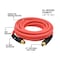 Interstate Pneumatics 1/2 in x 25 ft Rhino HybridFlex Red Hybrid Air Hose WP 200 PSI (1/2 in NPT) Solid Fitting HH48-025 - alternate 5